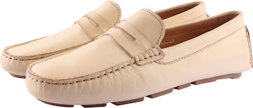 D.MoRo Shoes Classic Flats in Beige: front