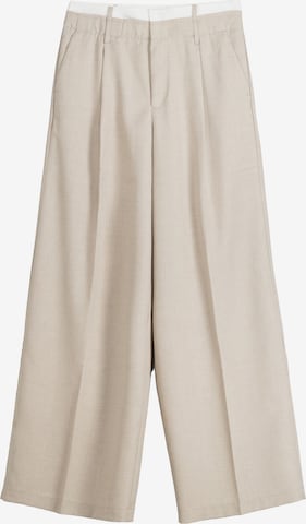 Bershka Veckad byxa i beige: framsida