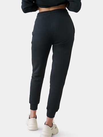 Regular Pantalon Ombre en noir