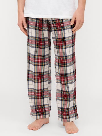 Pantalon de pyjama Abercrombie & Fitch en rouge : devant