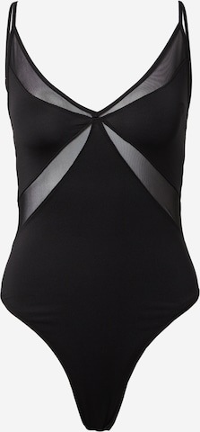 LeGer by Lena Gercke - Camisa body 'Maggie' em preto: frente