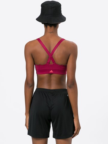 ADIDAS PERFORMANCE - Bustier Sujetador deportivo en rojo