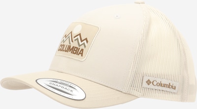 Sportinė kepurė iš COLUMBIA, spalva – kremo / šokolado spalva / balta, Prekių apžvalga