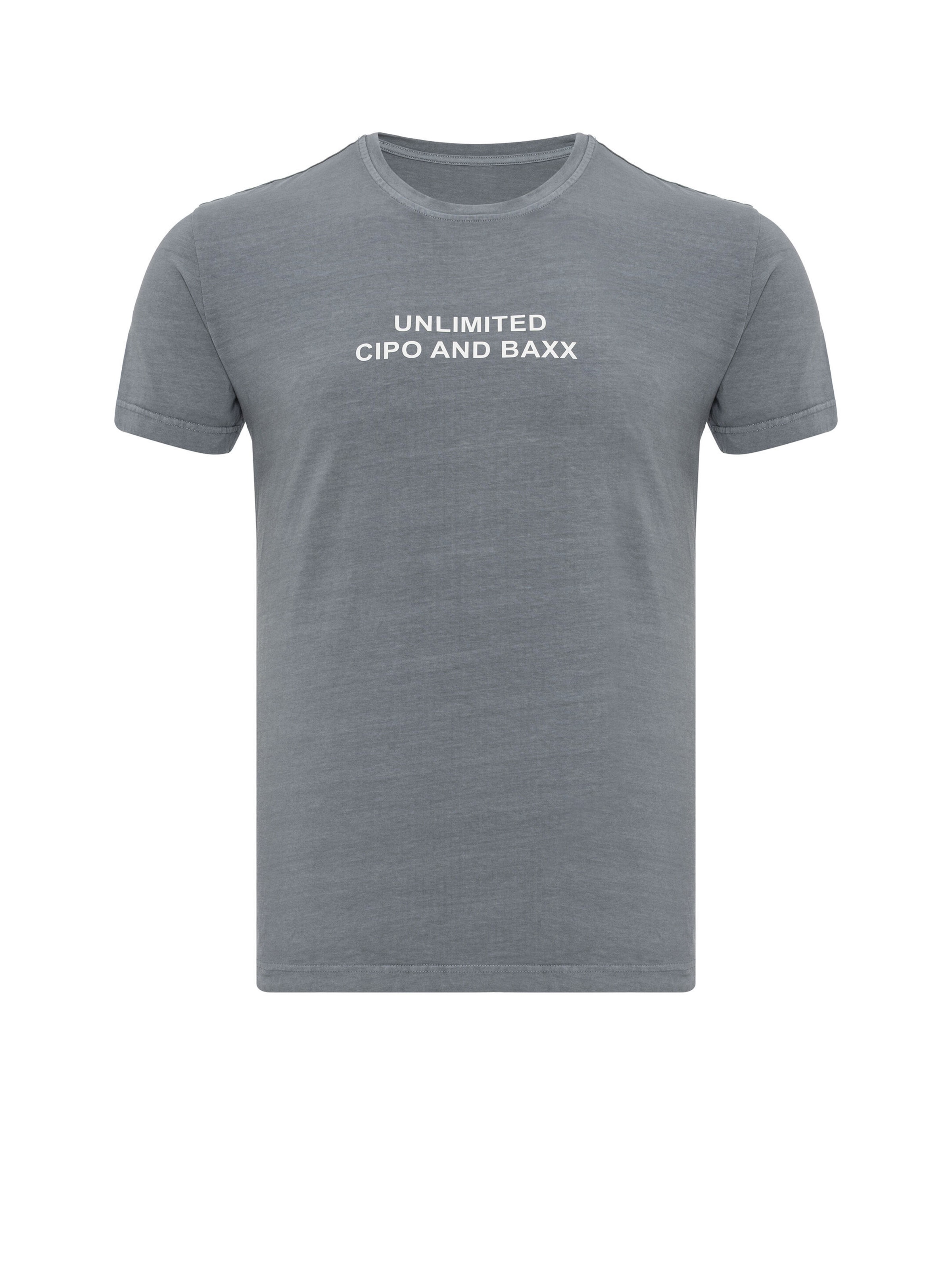CIPO & BAXX Shirt 'CT827' in Grey: front