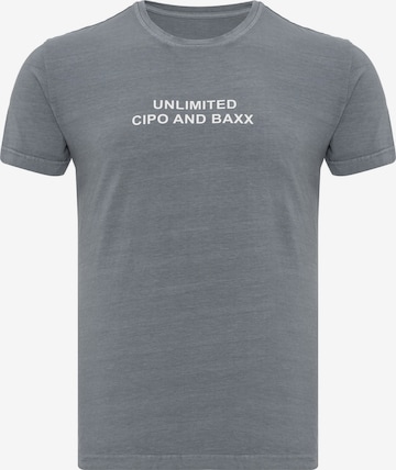 CIPO & BAXX Shirt 'CT827' in Grey: front
