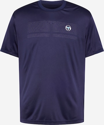 Sergio Tacchini Functioneel shirt 'YOUNG LINE' in Blauw: voorkant