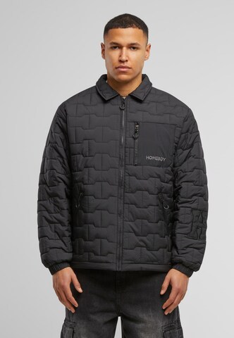 HOMEBOY Winter Jacket 'Cobblestone Coach' in Black: front