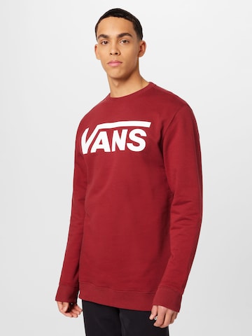 VANS Sweatshirt in Red: front