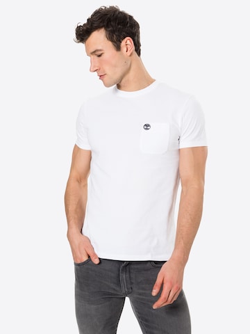 T-Shirt 'Dun-Riv' TIMBERLAND en blanc : devant