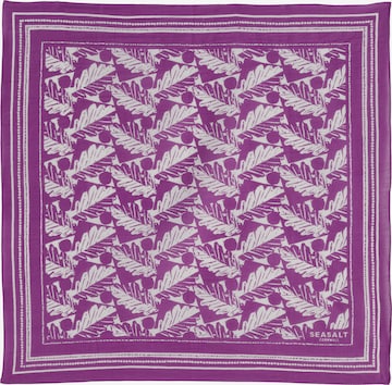 Seasalt Cornwall Scarf 'Sailor Square' in Purple: front