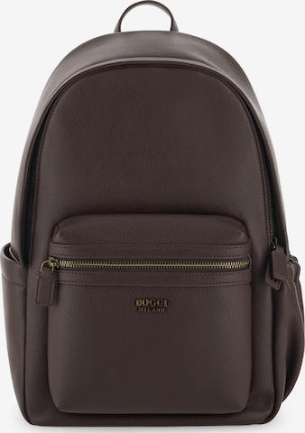 Boggi Milano Rucksack in Braun: Vorderseite
