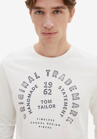 TOM TAILOR Shirt in Weiß