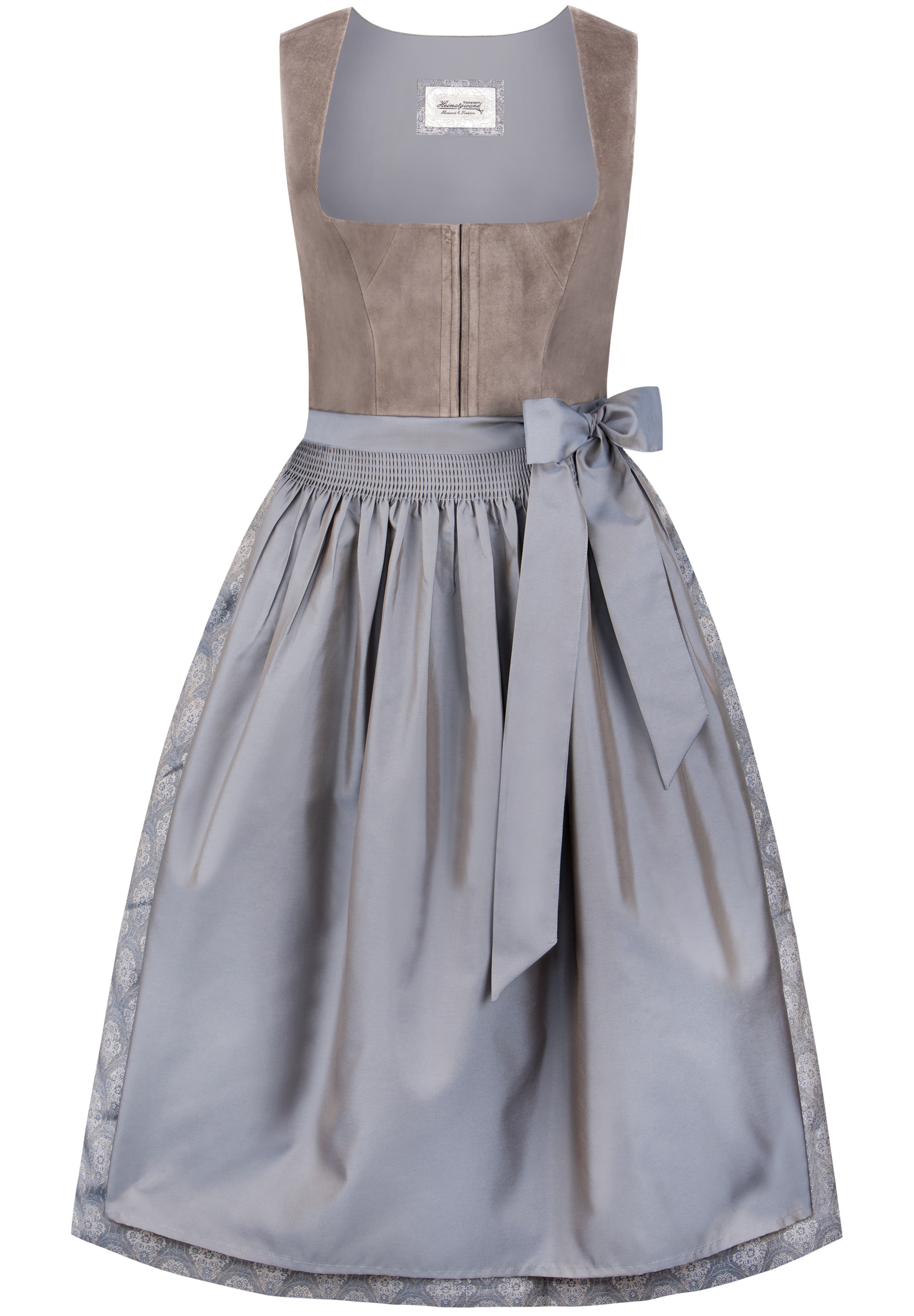 STOCKERPOINT Dirndl 'Beatrice' in Grau: Vorderseite