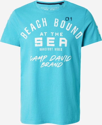 T-Shirt CAMP DAVID en vert : devant