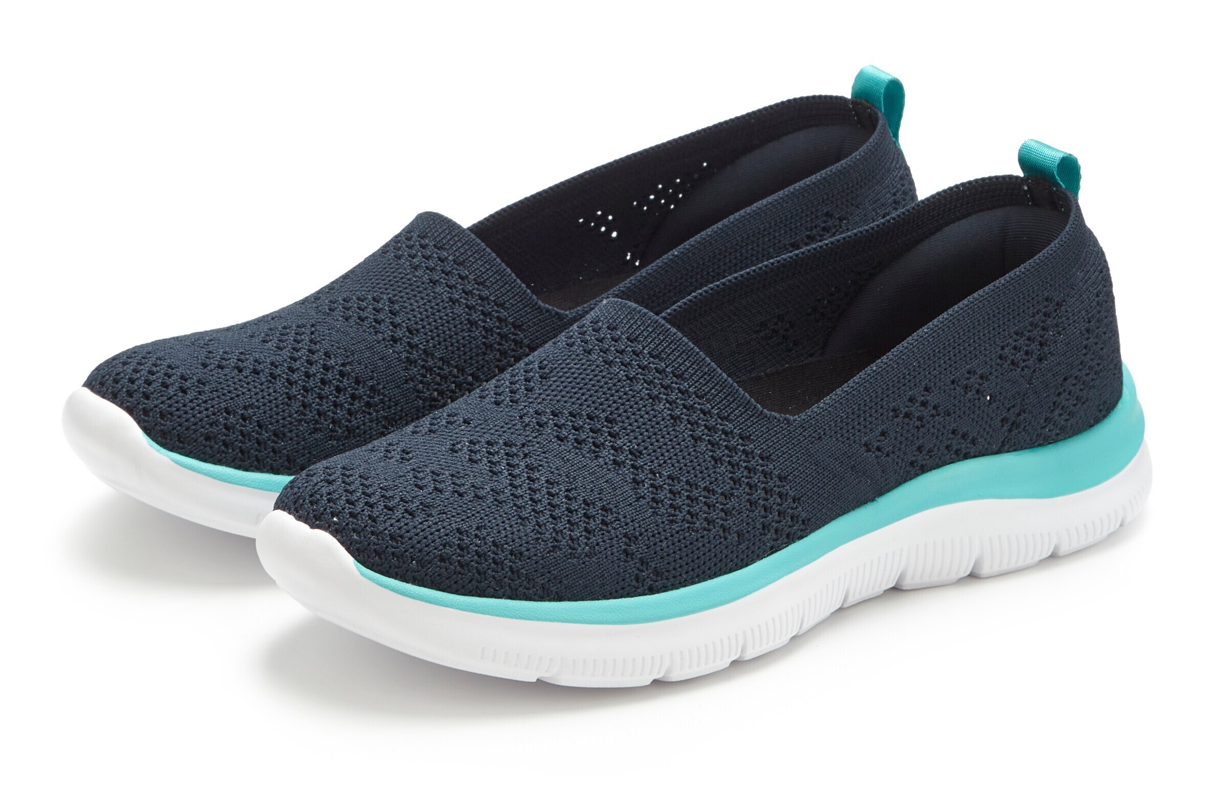 LASCANA Slip-Ons in Blue