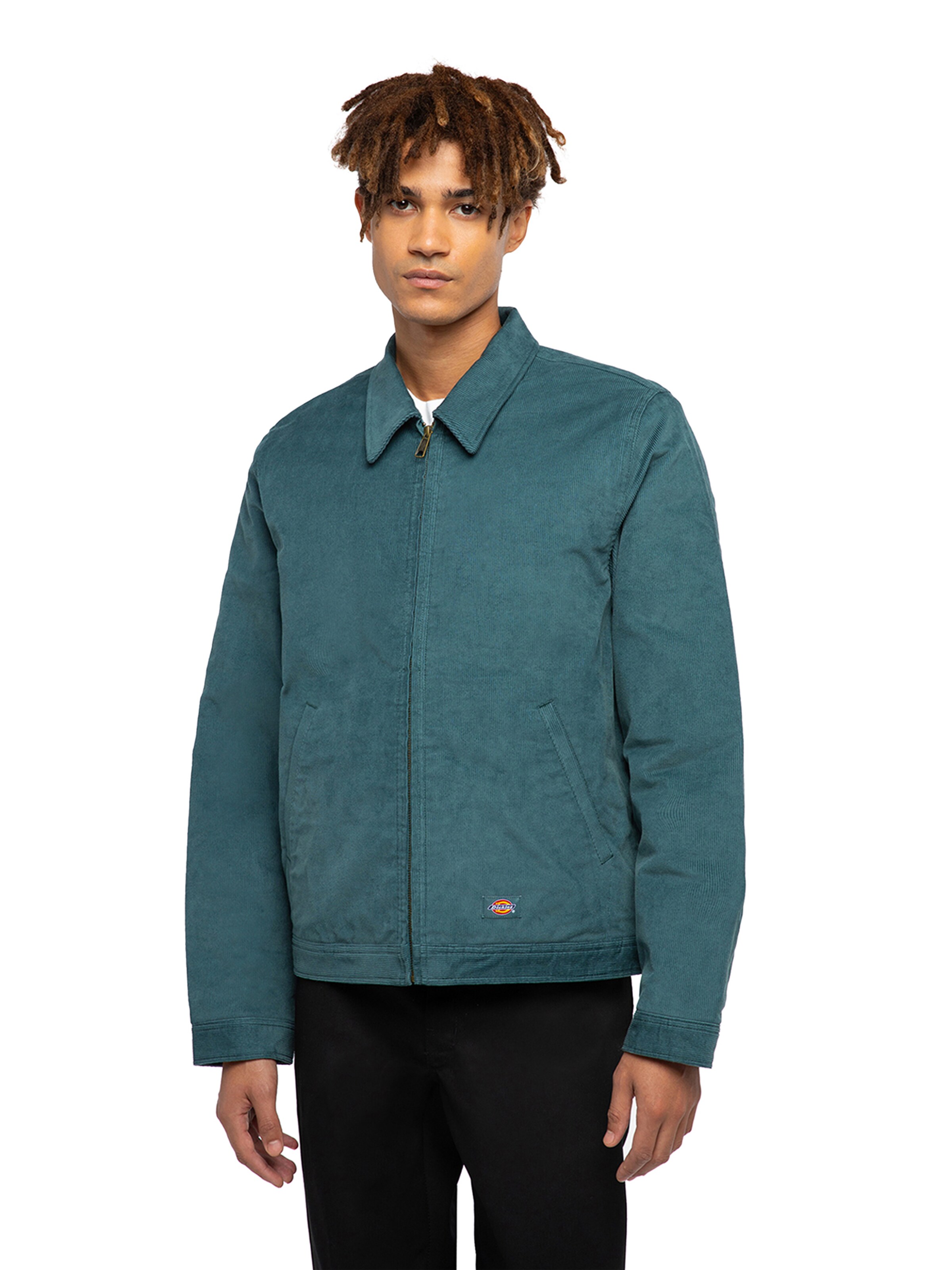 Veste mi-saison 'Corduroy Eisenhower' DICKIES en bleu : devant