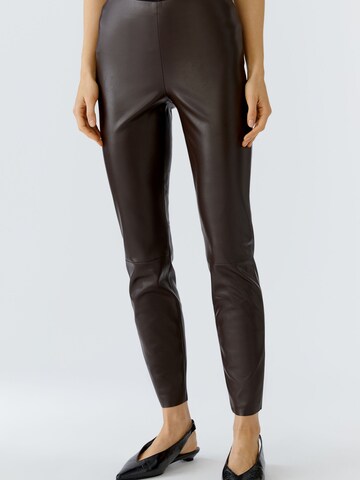 OUI Slimfit Leggings 'Chasey' in Braun: Vorderseite
