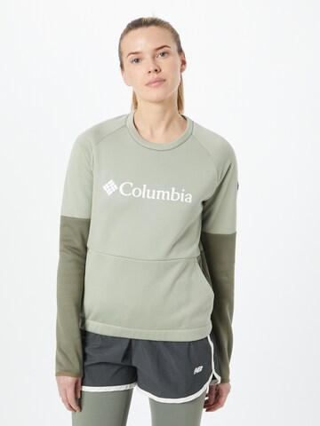 COLUMBIA - Sweatshirt de desporto 'Windgates' em verde: frente