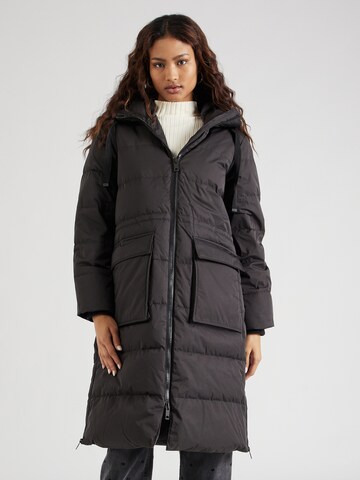 MSCH COPENHAGEN Χειμερινό παλτό 'Pavine' σε μαύρο: μπροστά