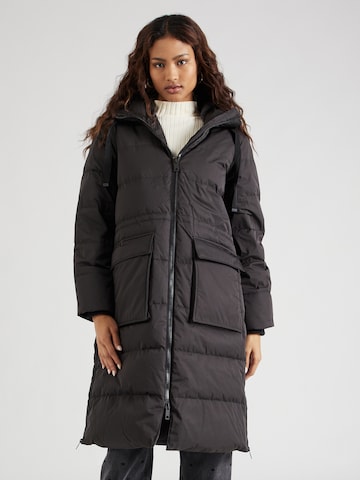 MSCH COPENHAGEN Zimní kabát 'Pavine' – černá: přední strana