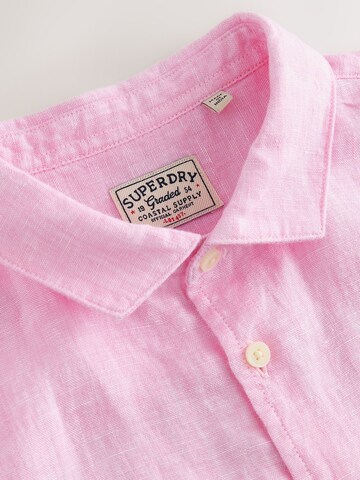 Superdry & Co Comfort Fit Hemd in Pink