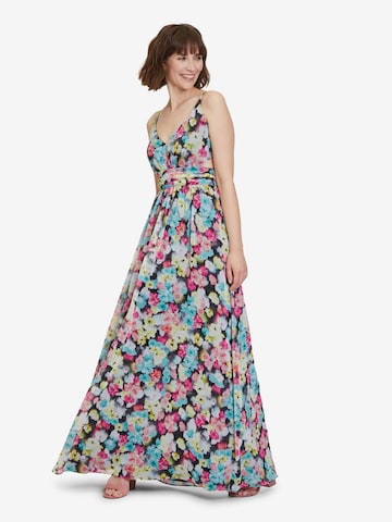 Vera Mont Abendkleid mit Cut-Outs in Grau: predná strana