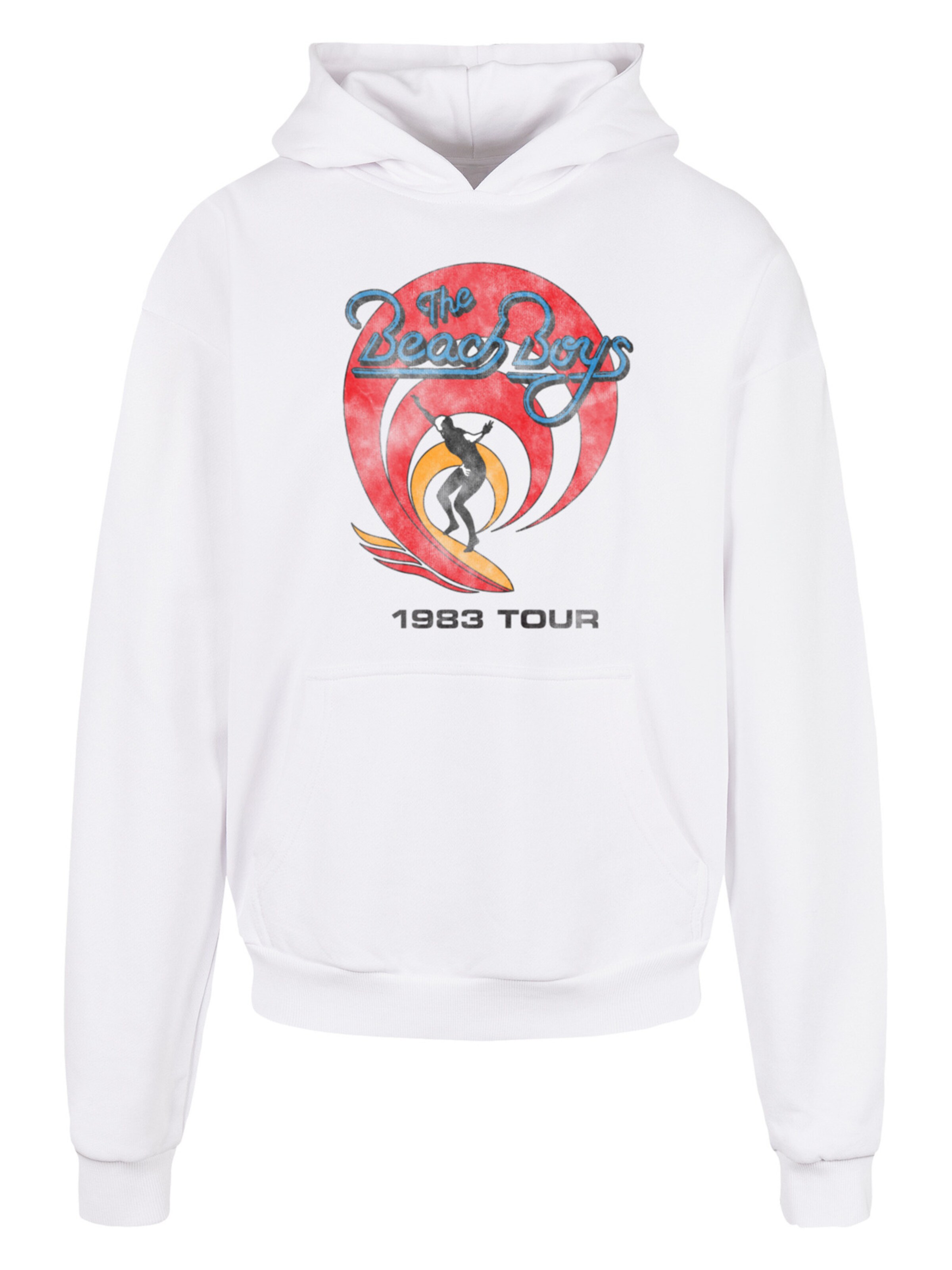F4NT4STIC Sweatshirt 'The Beach Boys Band Surfer '83 Vintage' in Wit: voorkant