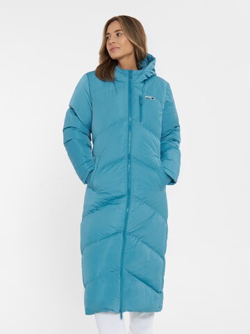 BENCH Winter Coat 'Eloriana' in Blue: front