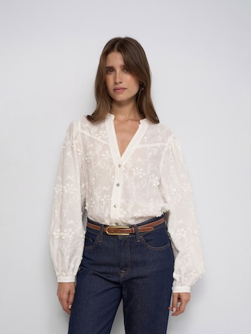 Salsa Jeans Blouse in White: front