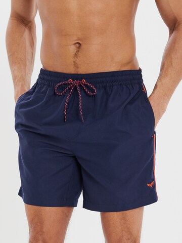 Threadbare Zwemshorts 'Briar' in Blauw: voorkant