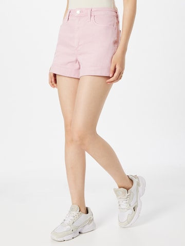 HOLLISTER - Calças de ganga em rosa: frente