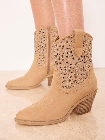 Lipsy Καουμπόικη μπότα σε μπεζ