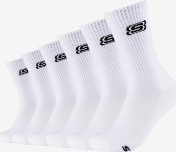 SKECHERS Socks 'Cushioned' in White: front