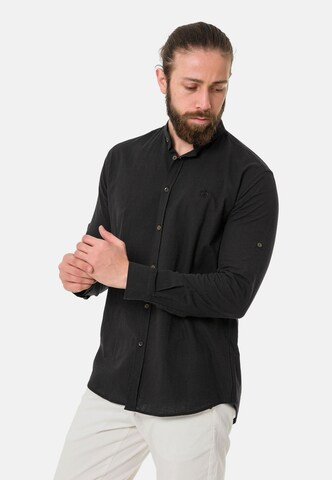 CIPO & BAXX Regular Fit Hemd in Schwarz