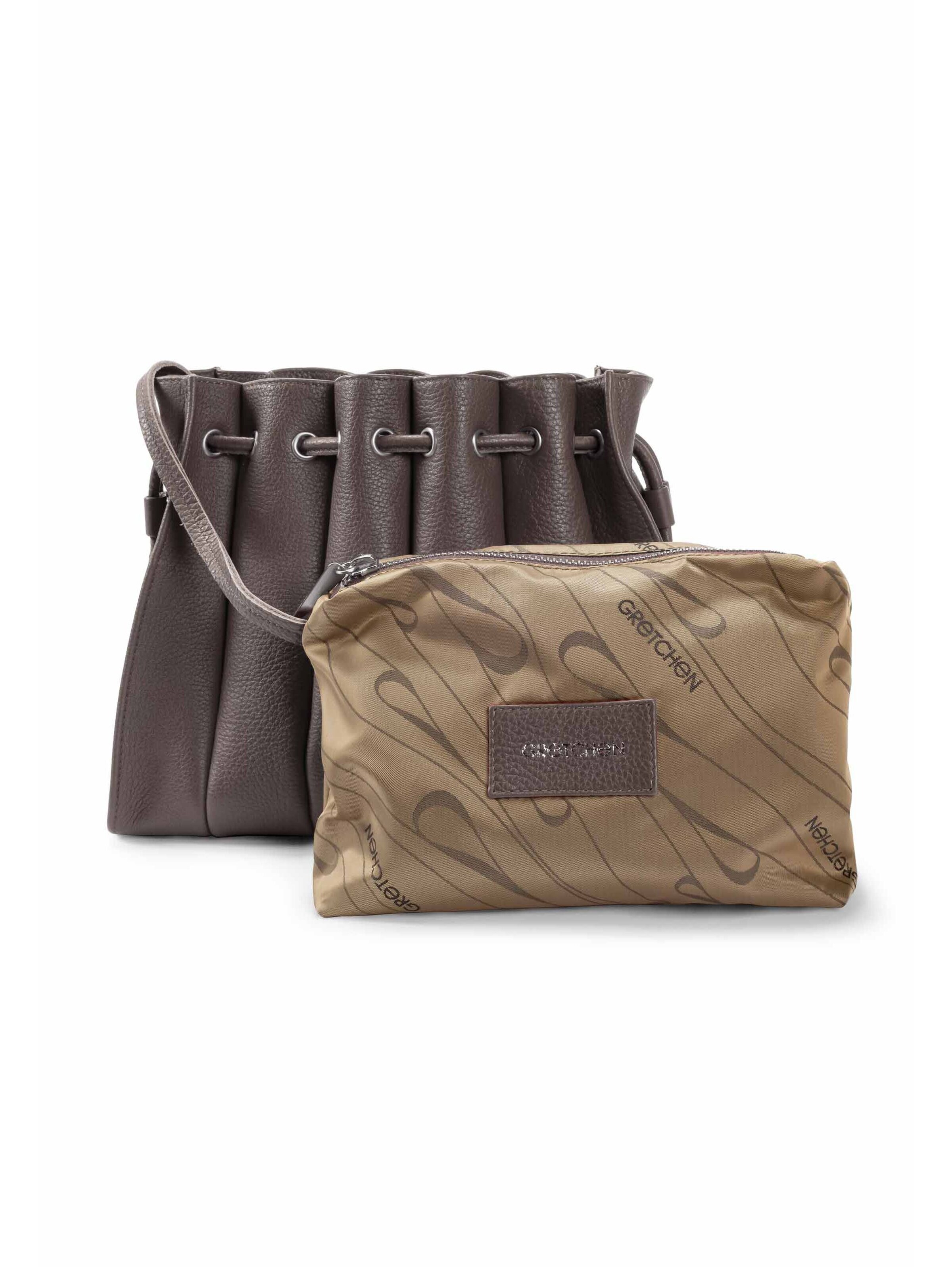 Gretchen Pouch 'Fan' in Grey