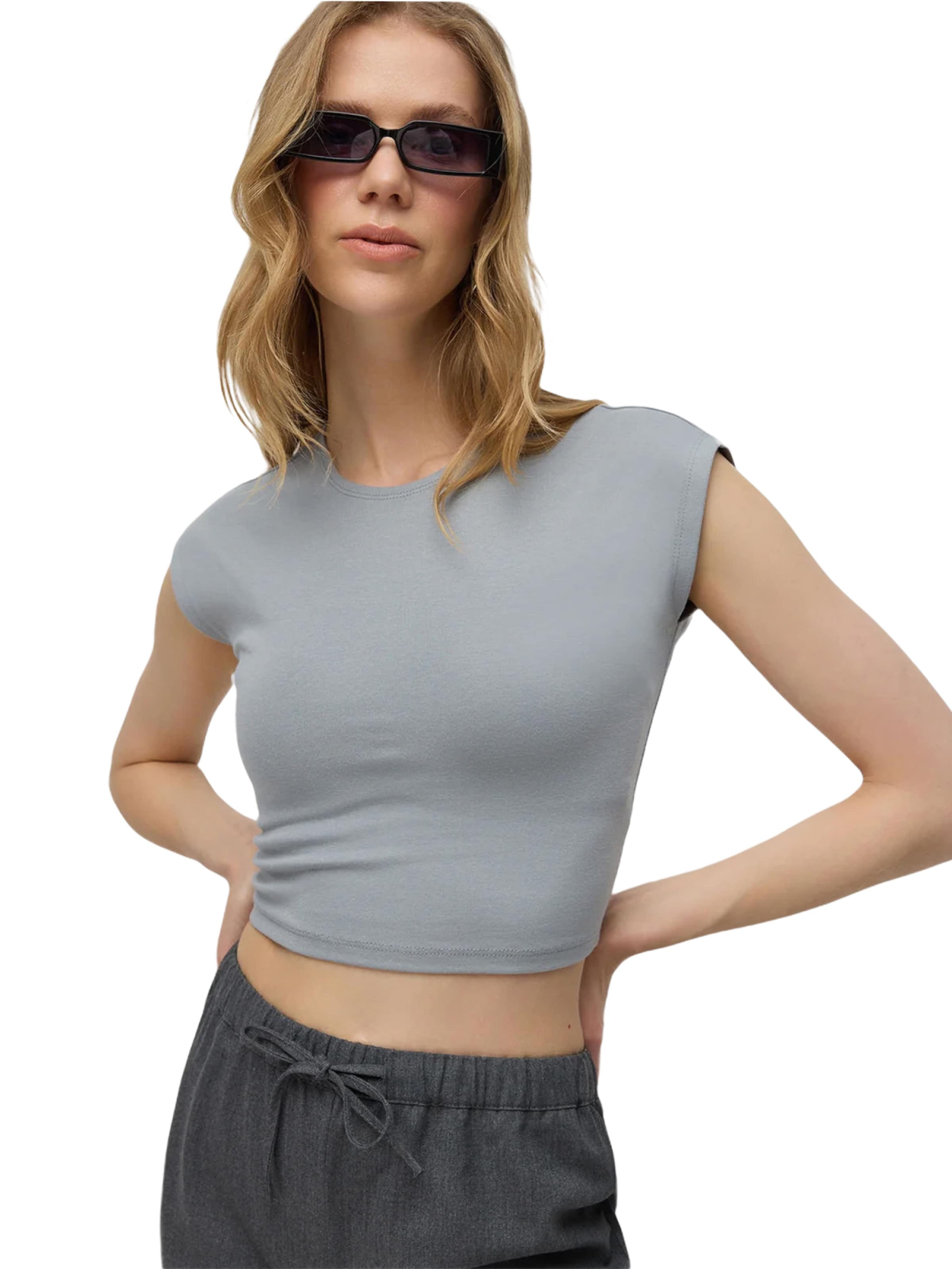 No Matter What Shirt in Grey: front