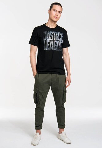 LOGOSHIRT T-Shirt 'Justice League' in Schwarz