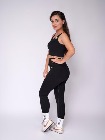 Fortex Fitness Skinny Leggings 'Essential' in Schwarz