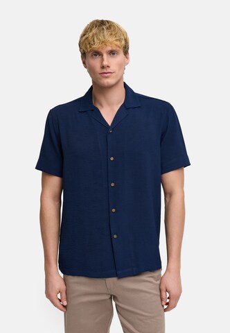 Kronstadt Regular fit Overhemd 'Fawn' in Blauw: voorkant