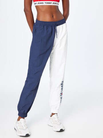 Tommy Jeans Tapered Pants 'Archive 1' in Blue: front