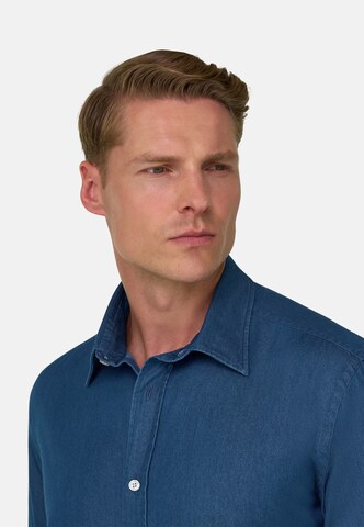 Boggi Milano Regular Fit Hemd in Blau