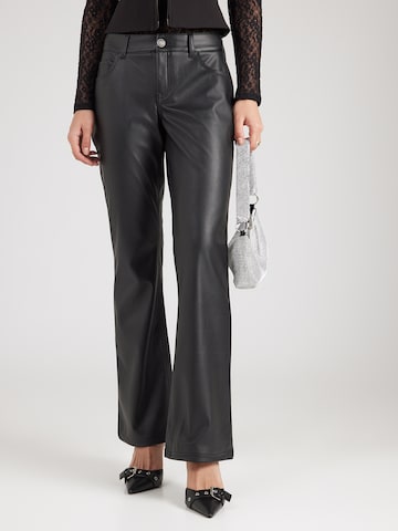 HOLLISTER Flared Παντελόνι σε μαύρο: μπροστά