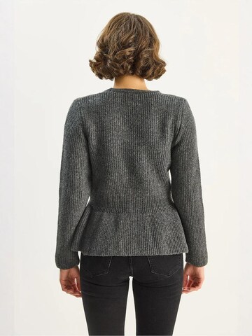 Bianco Lucci Strickjacke in Grau
