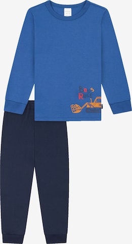 SCHIESSER - Pijama 'Boys World' en azul: frente