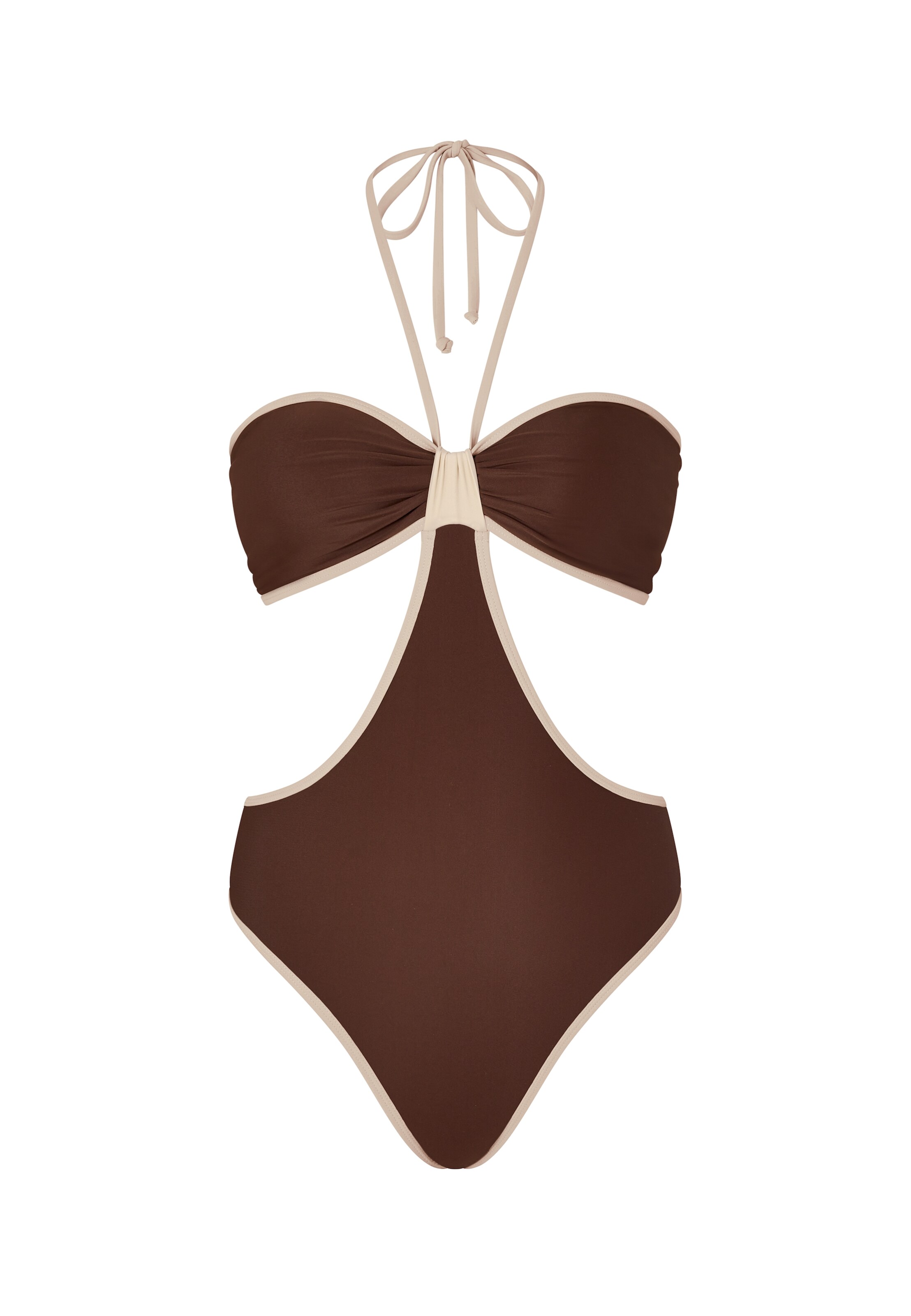 Moda Minx Swimsuit in Brown: front