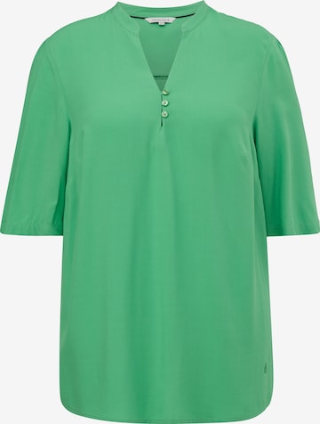 TRIANGLE Blouse in Groen: voorkant