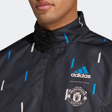 ADIDAS SPORTSWEAR Athletic Jacket 'Manchester United Anthem' in Black