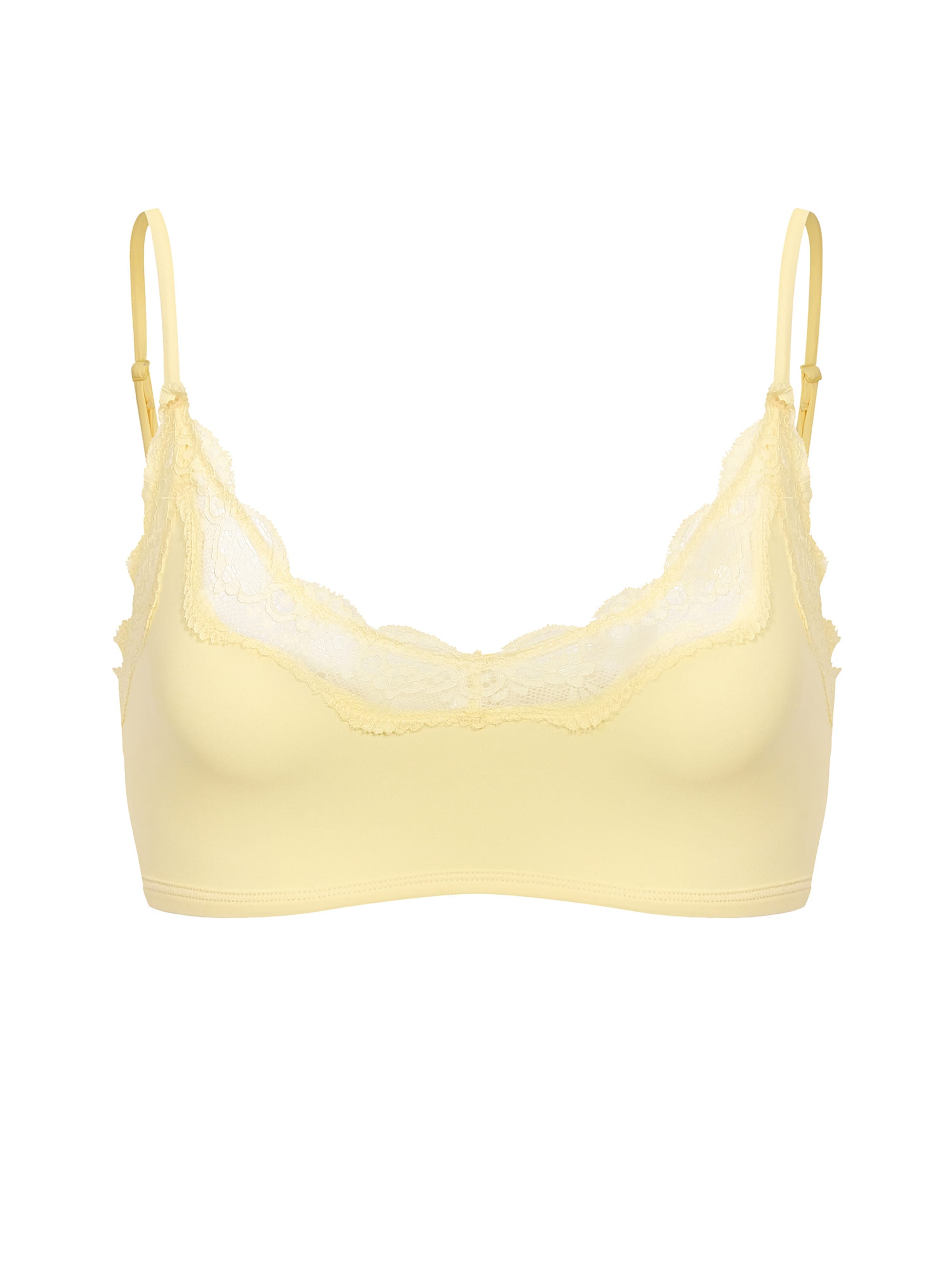 cfab (formerly creamy fabrics) BH 'Lace Bralette'‌‌‌‌‌‌‌‌‌‌ in Gelb: Vorderseite