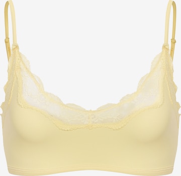 cfab (formerly creamy fabrics) BH 'Lace Bralette' in Gelb: Vorderseite