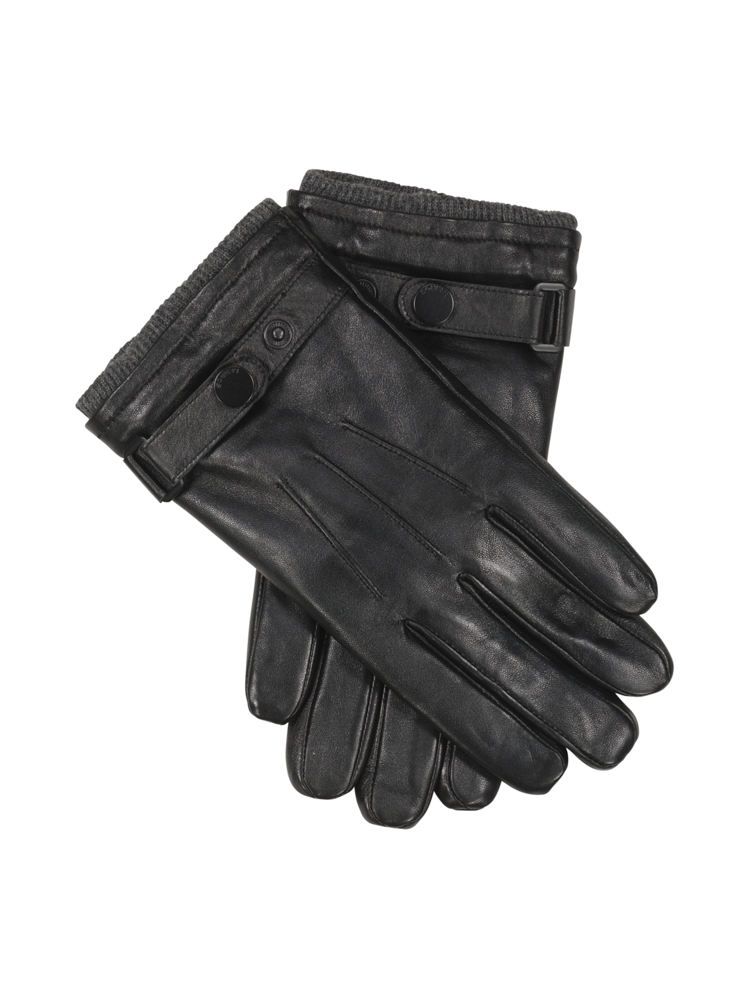 LERROS Full finger gloves in Black: front